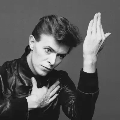 The original Sukita photograph that featured on the cover of David Bowie’s 1977 album Heroes. It was later re-configured on the cover of Bowie’s 2013 album The Next Day