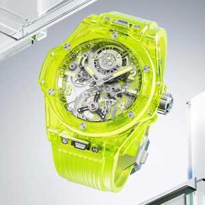 Hublot Big Bang Tourbillon Automatic in Neon Yellow Saxem