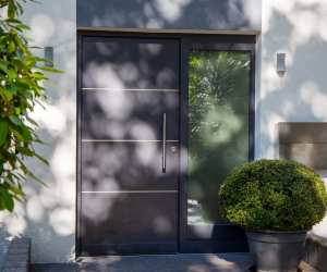 Steel front door