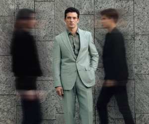 Model wearing Lanieri suit