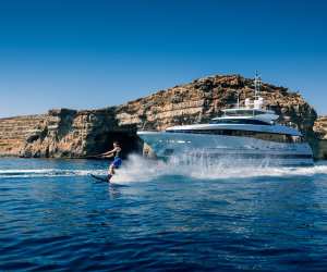Superyacht in the Mediterranean