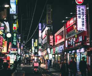 Seoul at night
