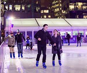 Broadgate's Valentine's Day rink