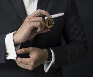 Man investing in Bitcoin