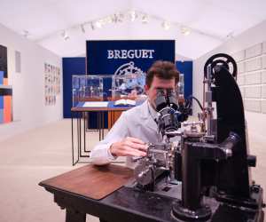 Breguet craftsman at Frieze London exhibition