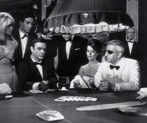 Sean Connery, Claudine Auger and Adolfo Celi in "Thunderball" (1965)