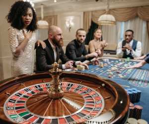 People playing roulette