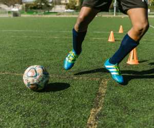 Man playing football