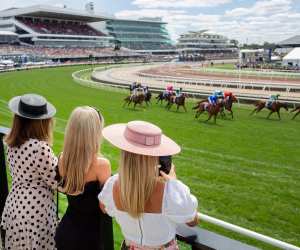 Spectators at the Melbourne Cup