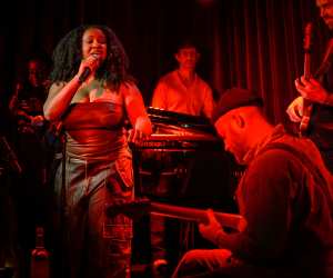 A performer at Upstairs at Ronnie's