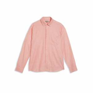 REMARK - Long Sleeve Linen Shirt