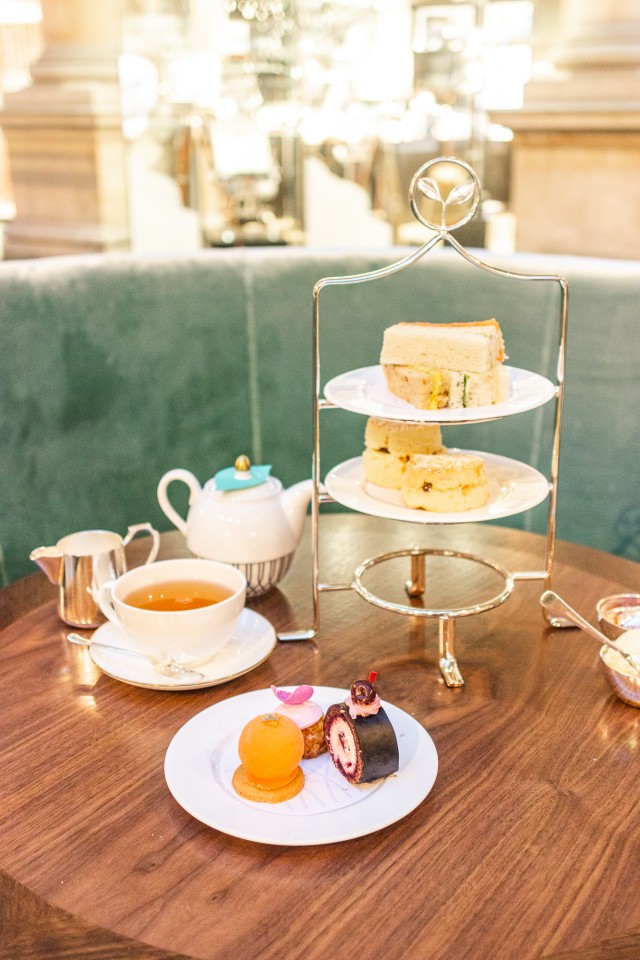 Fortnum and Mason's afternoon tea is available at the Royal Exchange ...