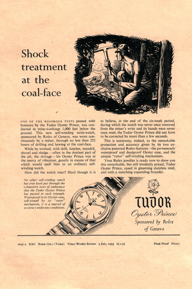 Tudor vintage advertisements Tudor vintage advertisements