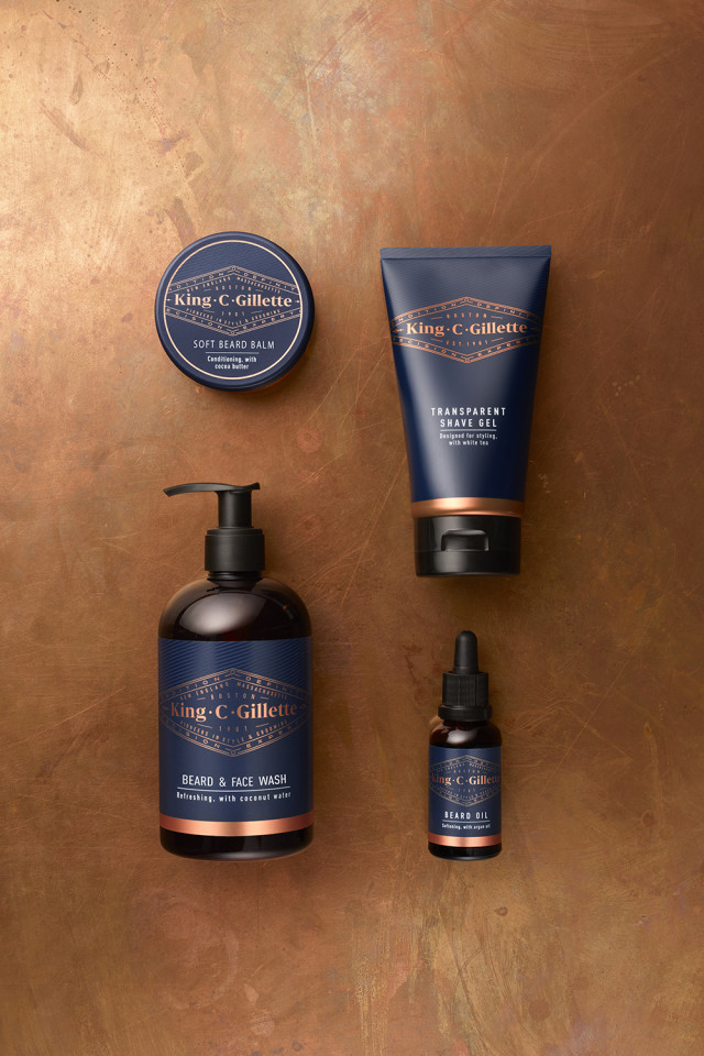 King C Gillette range of grooming and facial haircare products for men King C Gillette range of grooming and facial haircare products for men