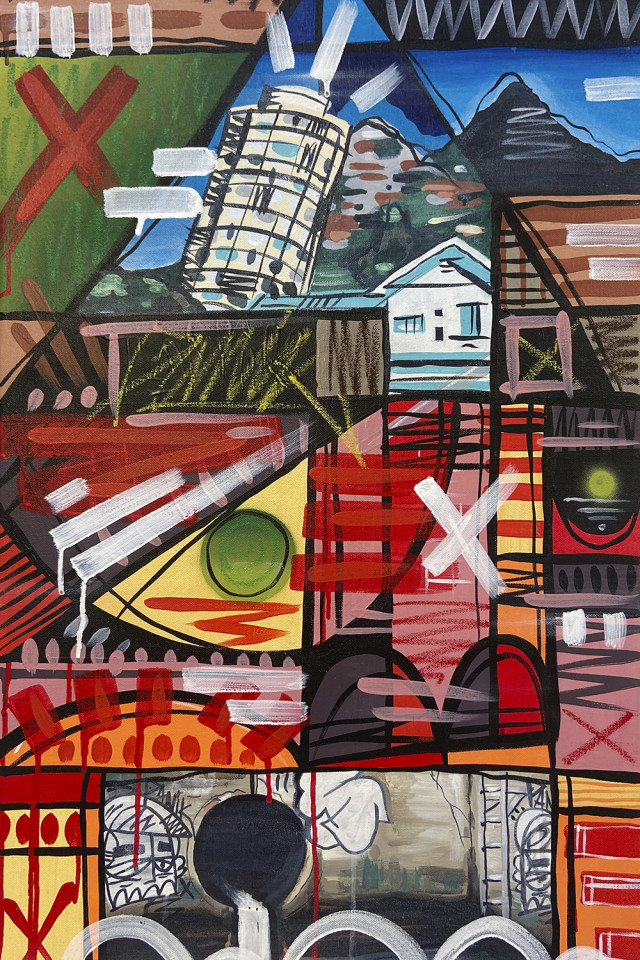 Panik's graffiti art work Panik's graffiti art work