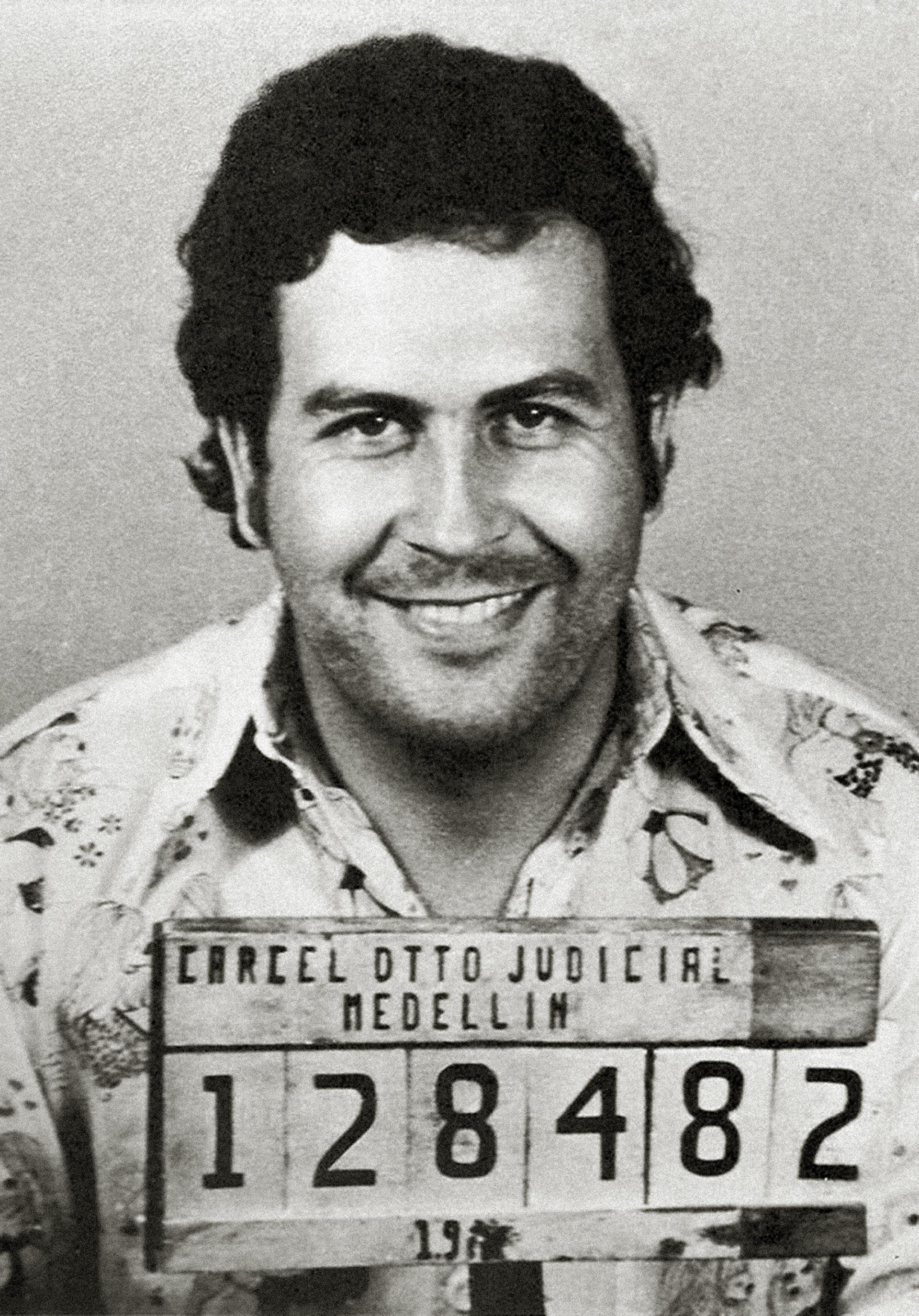 Pablo Escobar's 1977 mugshot Pablo Escobar's 1977 mugshot