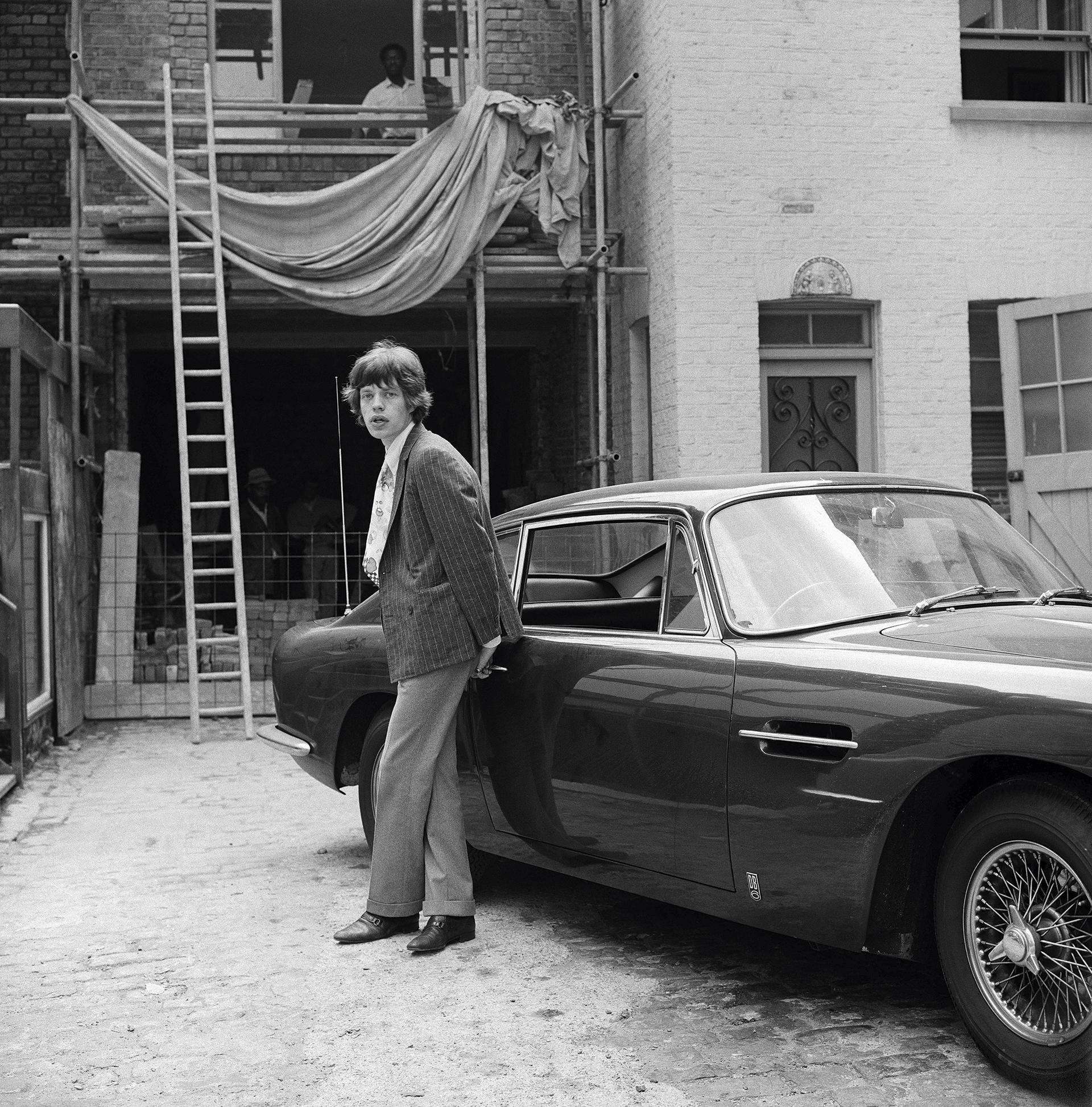 Mick Jagger at Chrissie Shrimpton's Baker Street Mews House Mick Jagger at Chrissie Shrimpton's Baker Street Mews House