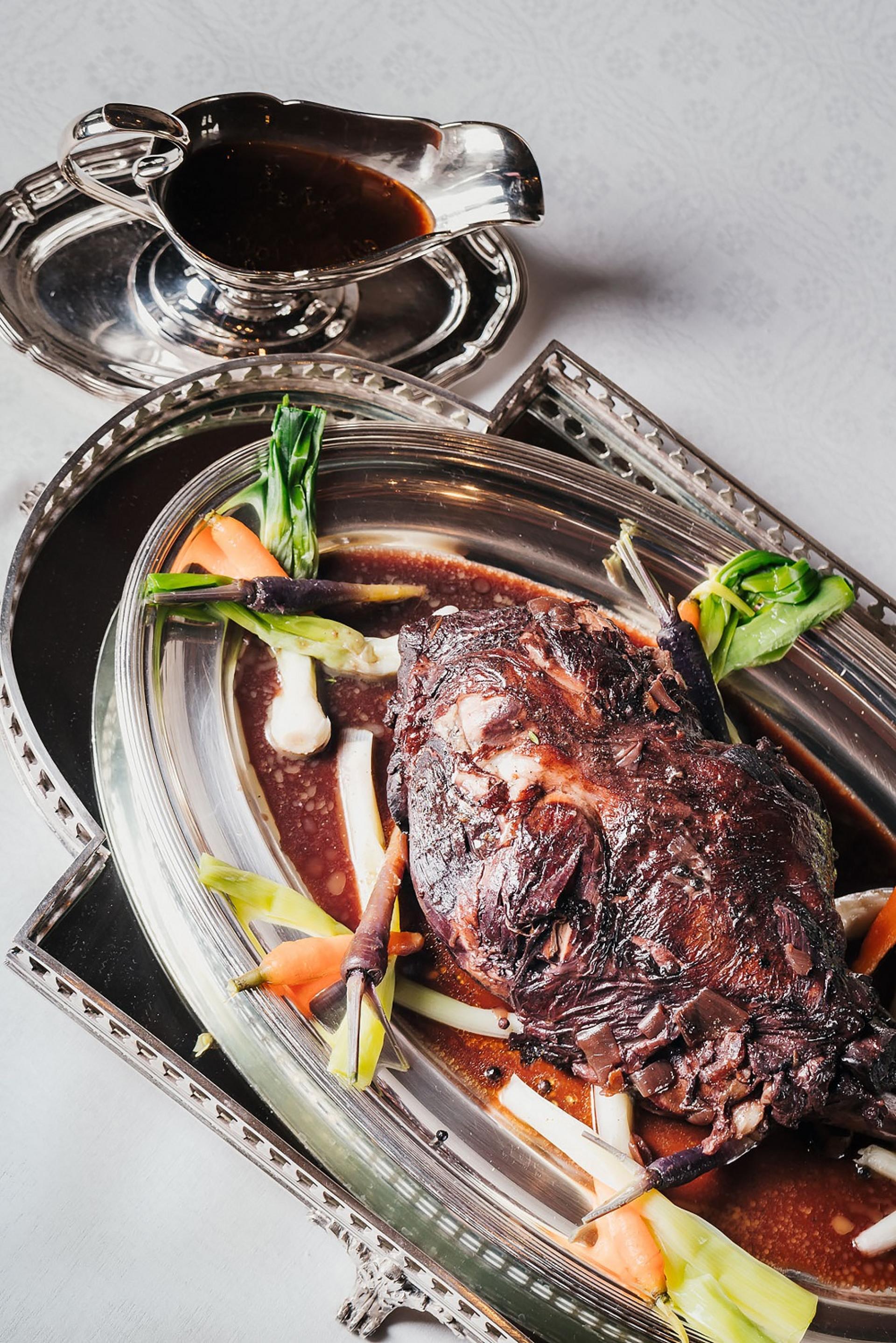 Slow-roasted leg of lamb Slow-roasted leg of lamb
