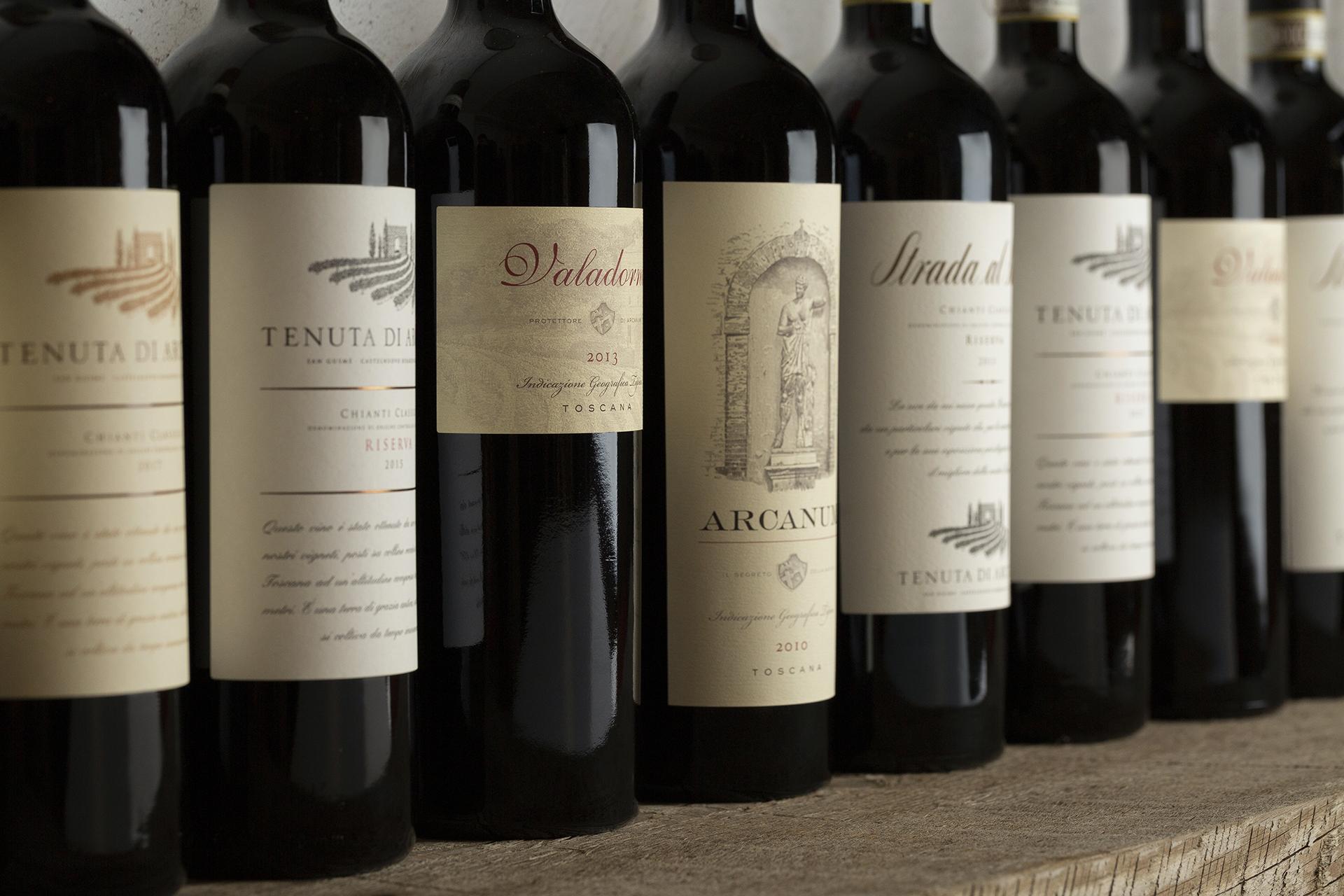 Tenuta di Arceno's impressive line-up of reds Tenuta di Arceno's impressive line-up of reds