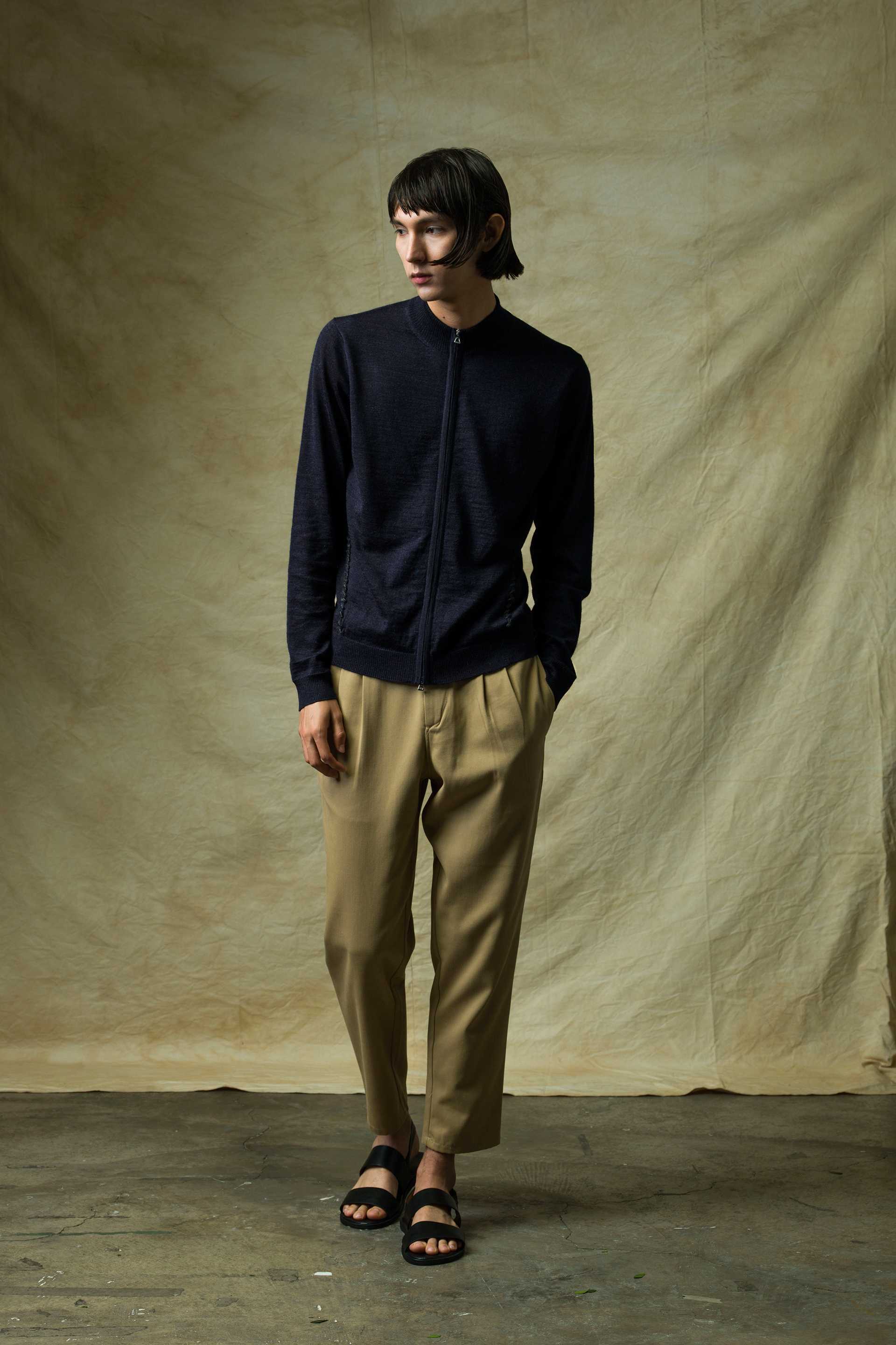 THEODORE HERALD Iconic Quipu hand stitch cardigan, £392 THEODORE HERALD Iconic Quipu hand stitch cardigan, £392