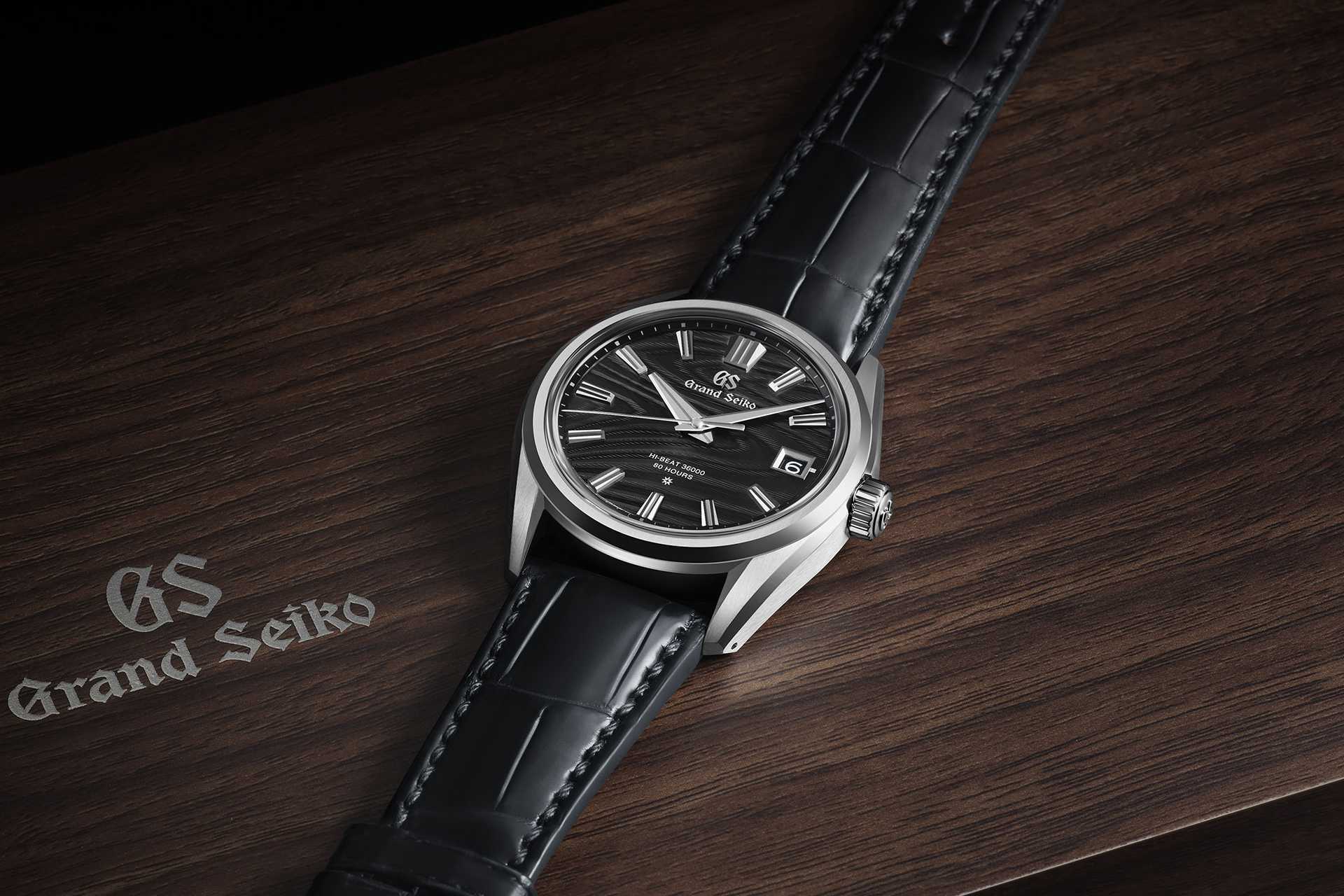 Grand Seiko Platinum High Beat Black Dial Tree Rings Ref SLGH007 Grand Seiko Platinum High Beat Black Dial Tree Rings Ref SLGH007
