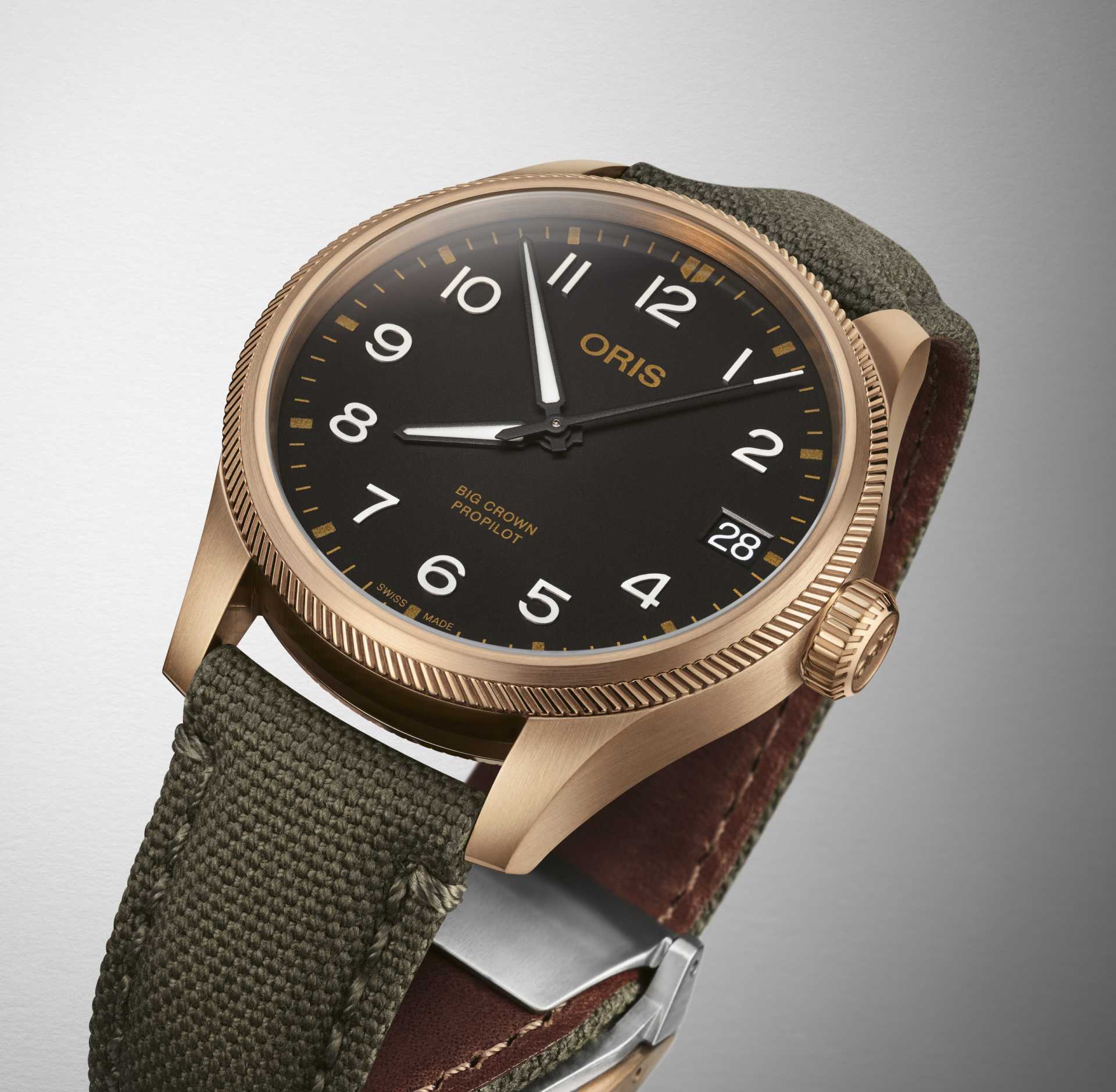 The Oris Big Crown ProPilot Big Date recast in bronze, with black dial The Oris Big Crown ProPilot Big Date recast in bronze, with black dial