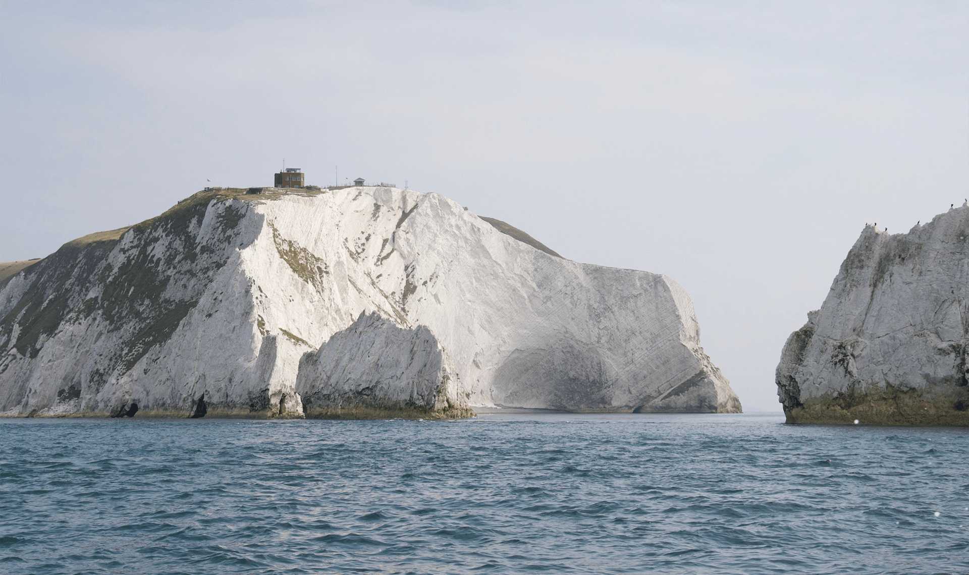 Chalk Cliff visible on the Isle of Wight - an exceptional terroir
