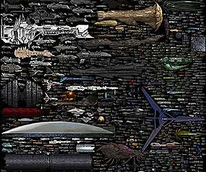 SciFi Starship Size Comparison Chart