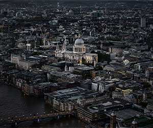 St Paul’s Cathedral from the Shard (London) by Jonathan Martin;  Runner-up, Urban View: Adult Class, Landscape Photographer of the Year 2015