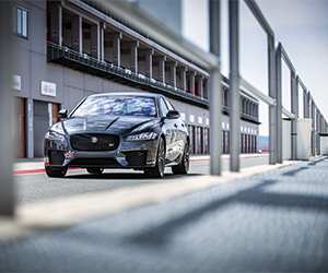 Jaguar XF S on the race track