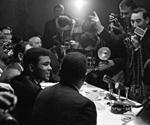 Muhammad Ali Interviewed by Reporters, London, England, 1966