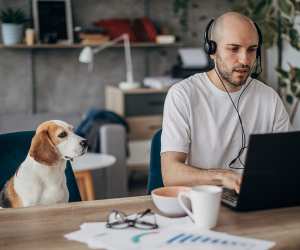 Man working from home