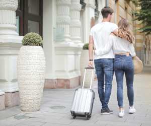Couple travelling together