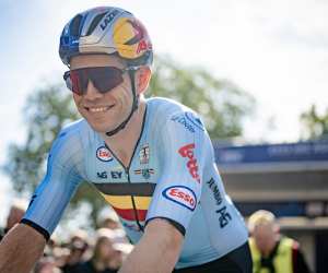 Wout van Aert (BEL) at the race start of the Men Elite Road Race in Assen of the 8th European Continental Championships 2023 in Drenthe / The Netherlands on 24 September 2023.