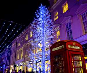 Christmas lights in Mayfair