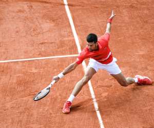 Novak Djokovic at Roland-Garros tennis tournament 2022