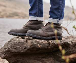 Crockett & Jones Islay boots in rough-out suede