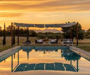 Poolside in Tuscany