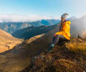 Woman hiking