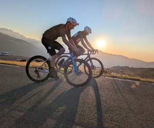 Escape to the Pyrenees guests cycling