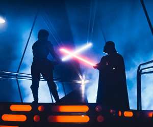 Genuine lightsabers from the Star Wars franchise tend to sell for around the £50,000-£100,000 mark