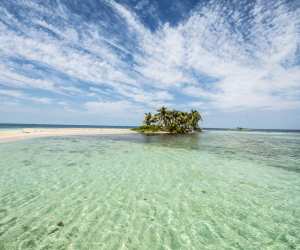 A secluded island off the Belize Barrier Reef