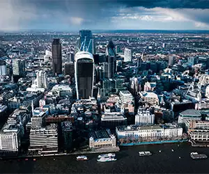 The City of London skyline