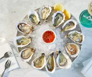 Seabird restaurant: the oysters
