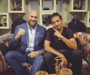 Tyson Fury and Nav Salimian