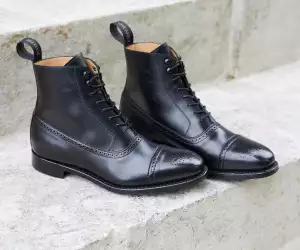 Cheaney Arundel in Black Calf