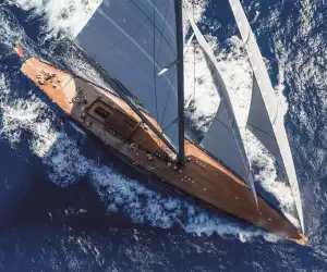 Rainbow J-Class sailing yacht