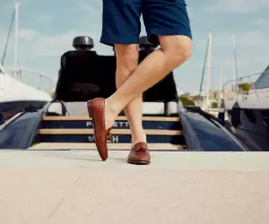 Crockett & Jones Antibes in Chestnut Milled Calf