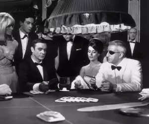 Sean Connery, Claudine Auger and Adolfo Celi in "Thunderball" (1965)
