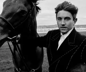 Daniel W Fletcher and a racehorse at Royal Ascot
